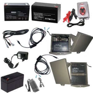 EXTENDED POWER to CAMERA (external 6V / 12V rechargeable LITHIUM & SLA batteries)