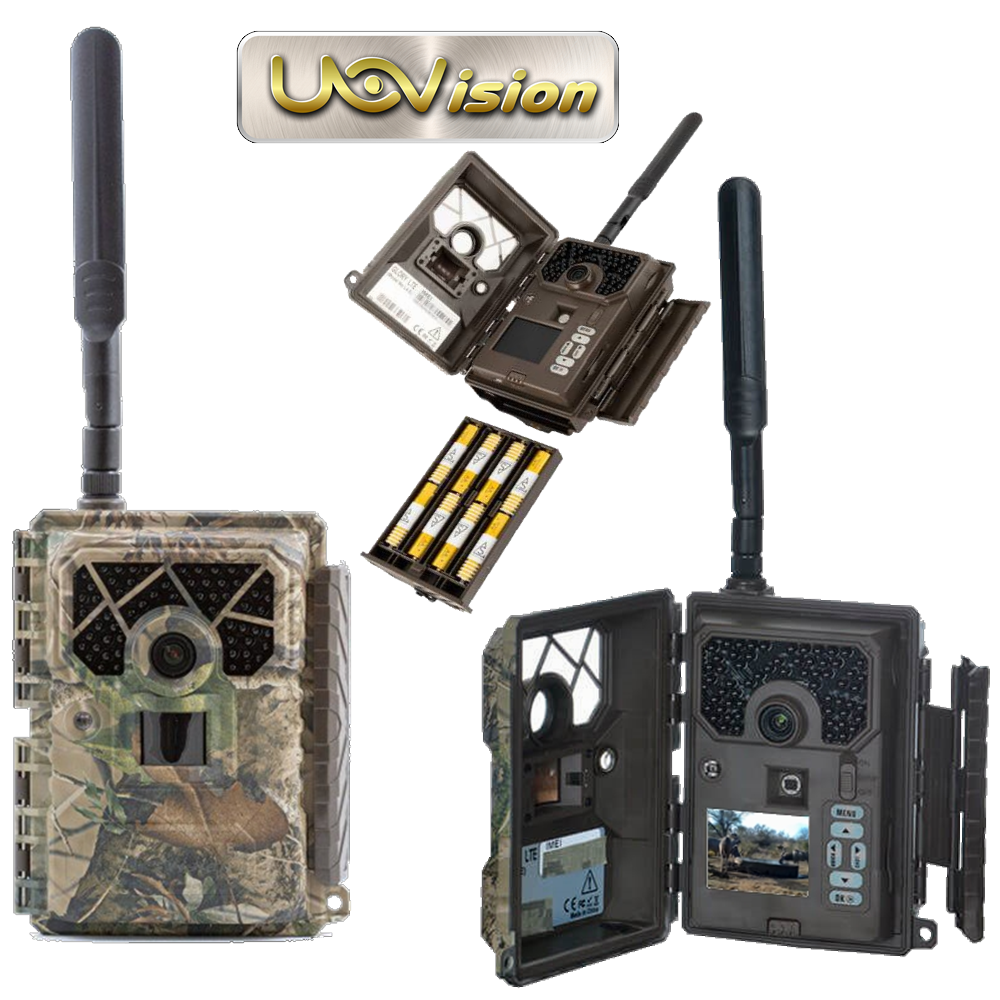 UOVision GLORY LTE - BLACK FLASH (CELLULAR) + built-in viewer (camo)