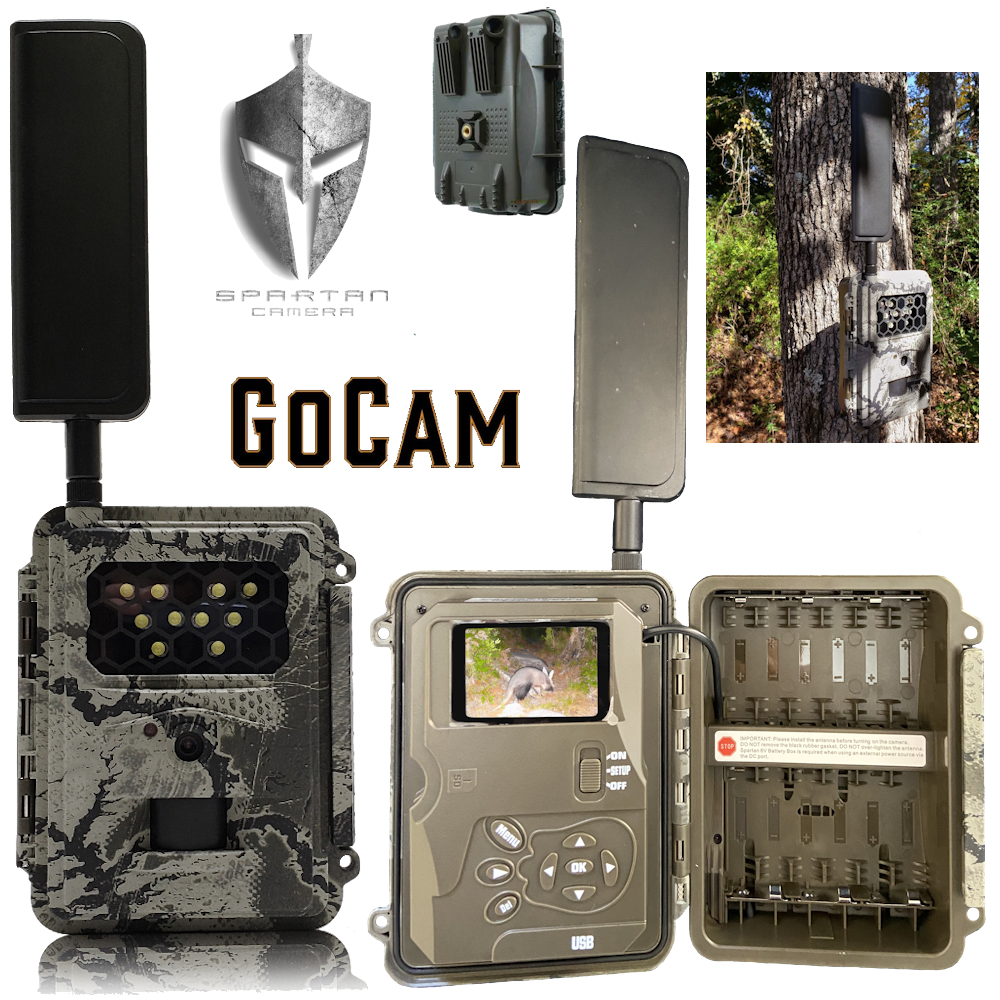 SPARTAN GoCam 4G - WHITE LED Flash (CELLULAR or CLOUD) + built-in viewer (camo)