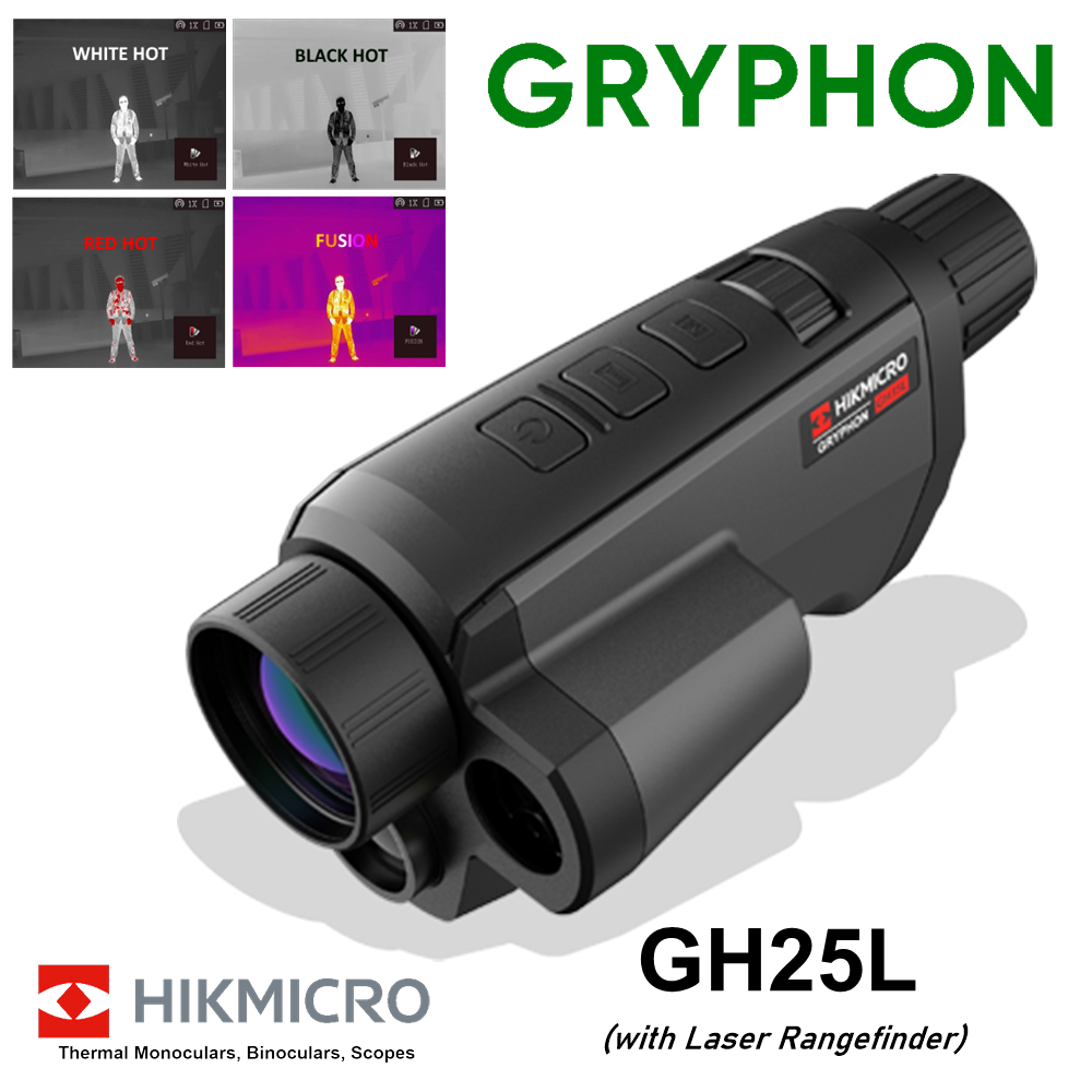 HIKMICRO GRYPHON GH25L - Handheld Thermal Monocular (+ Laser Range Finder)