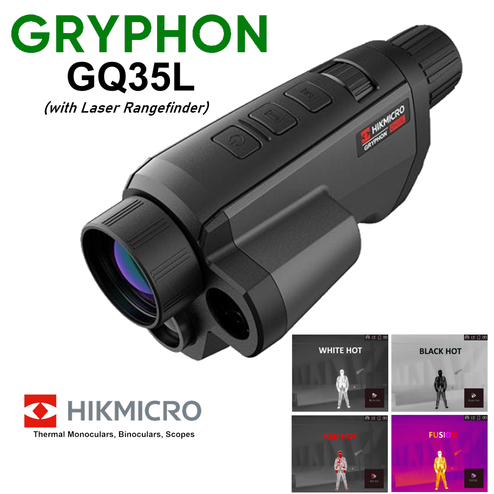HIKMICRO GRYPHON GQ35L - Handheld Thermal Monocular (+ Laser Range Finder)