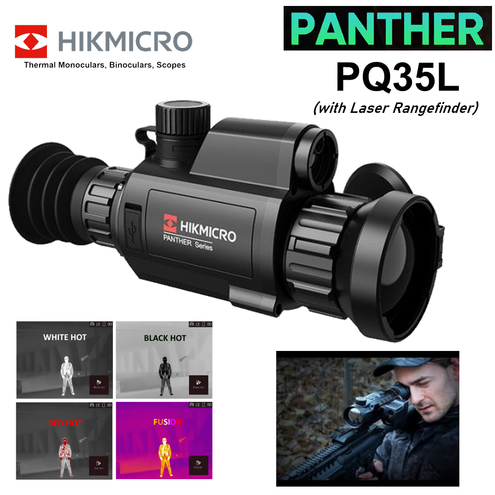 HIKMICRO PANTHER PQ35L Thermal Scope (+ Laser Range Finder)