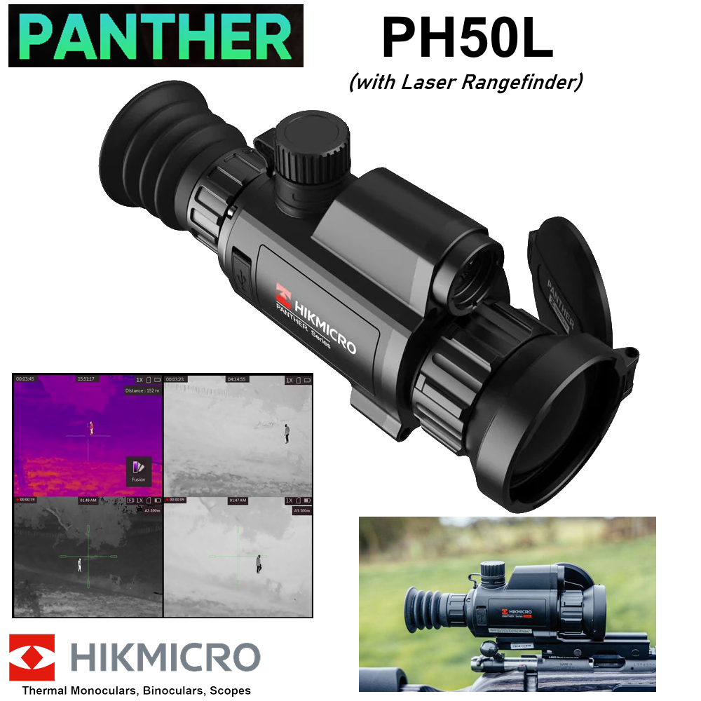 HIKMICRO PANTHER PH50L Thermal Scope (+ Laser Range Finder)