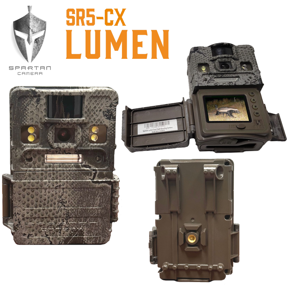 SPARTAN SR5-CX Lumen (Dual Flash) - STROBE + WHITE LED FLASH + built-in viewer (camo)