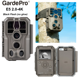 GardePro E5 2.0-4K (64MP) - BLACK FLASH (Camo) + built-in viewer