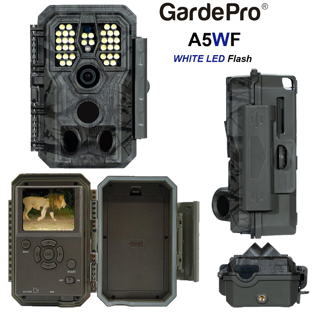 GardePro A5WF (48MP) - WHITE LED FLASH (Camo) + built-in viewer