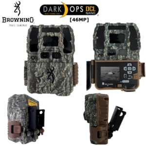Browning Dark Ops PRO DCL NANO 4K Dual Lens (46MP) - BLACK FLASH (BTC-6DCLN) + built-in viewer
